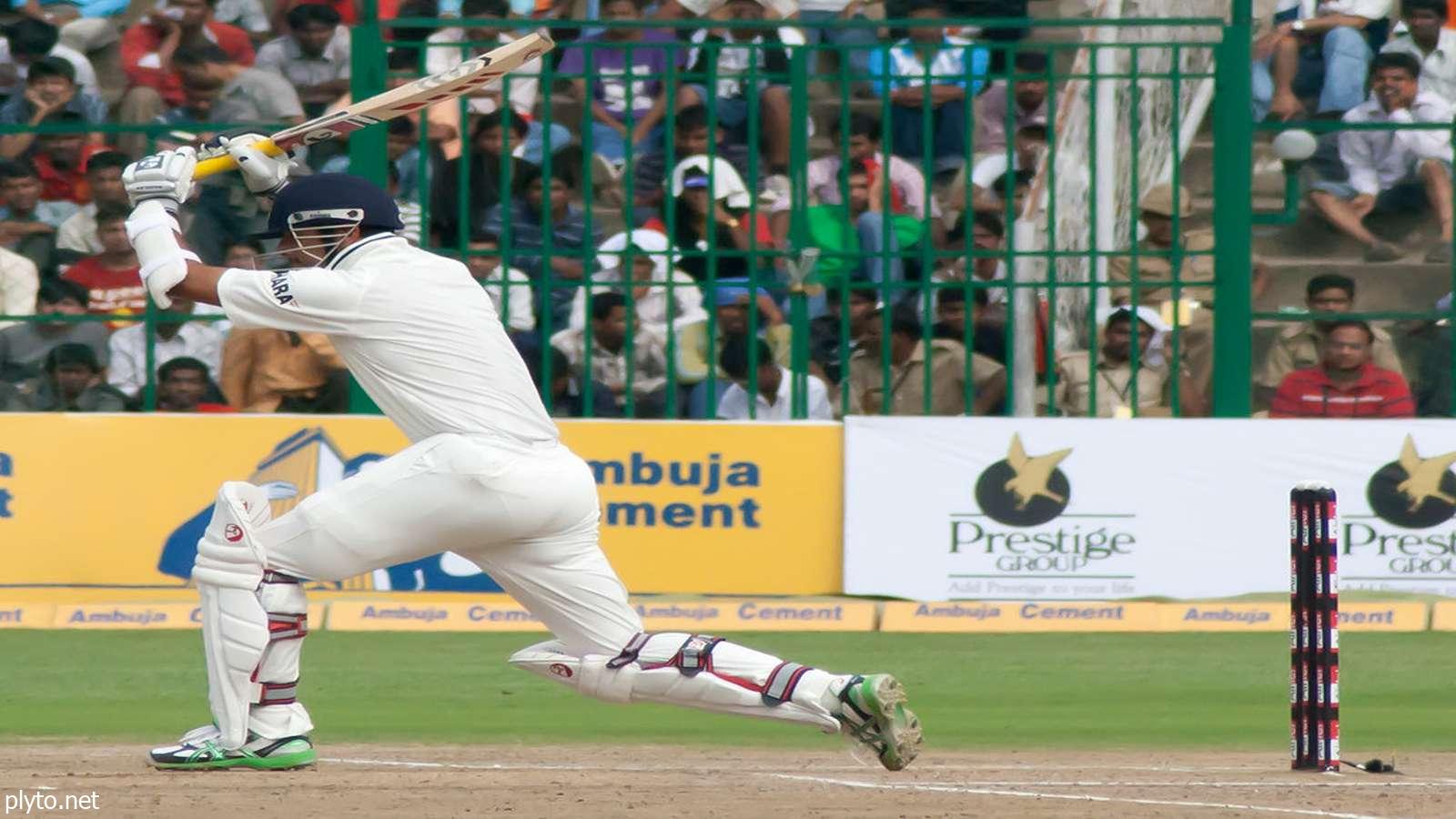 Spectators in the stands, creating an electric atmosphere at the Border-Gavaskar Trophy.