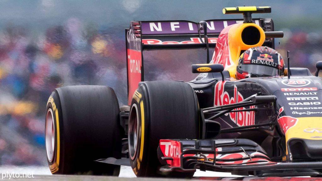 George Russell competing fiercely on the track during the Formula 1 U.S. Grand Prix, highlighting his impressive performance.