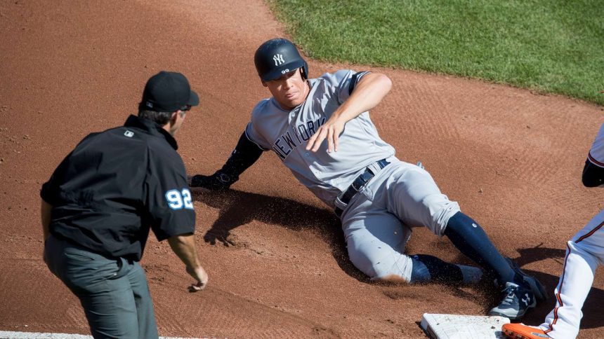 Aaron Judge celebrating with teammates after a crucial home run, symbolizing hope and resilience for the New York Yankees in the 2024 playoffs.