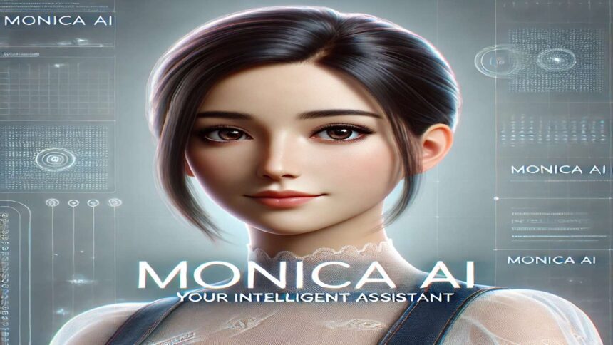 Monica AI platform interface displaying multiple AI models like GPT-4, Claude, and Gemini for productivity tasks