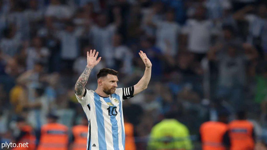 Lionel Messi celebrates a goal with his Inter Miami teammates, showing his continued dominance on the field in Major League Soccer.