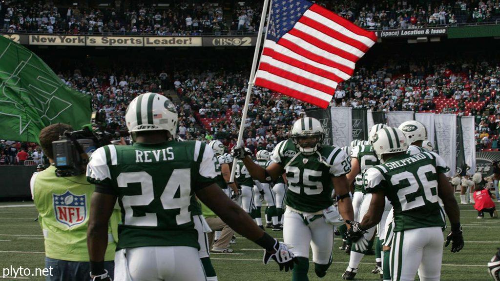 Quincy Williams, Jets linebacker, celebrates a tackle for loss, contributing to the defense's dominance against the Texans