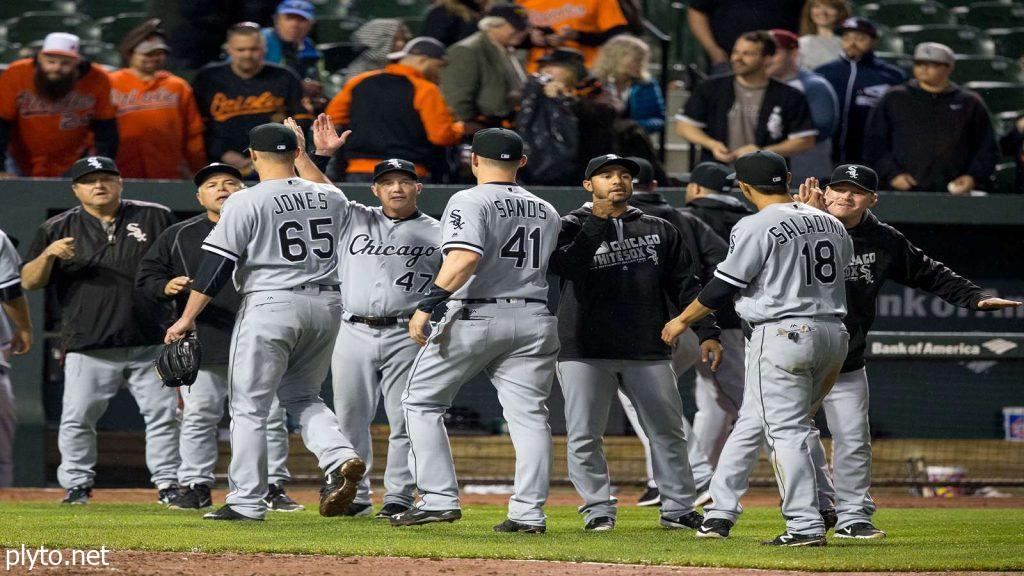 Will Venable in a White Sox jersey, standing confidently on the field before the first game of the season.